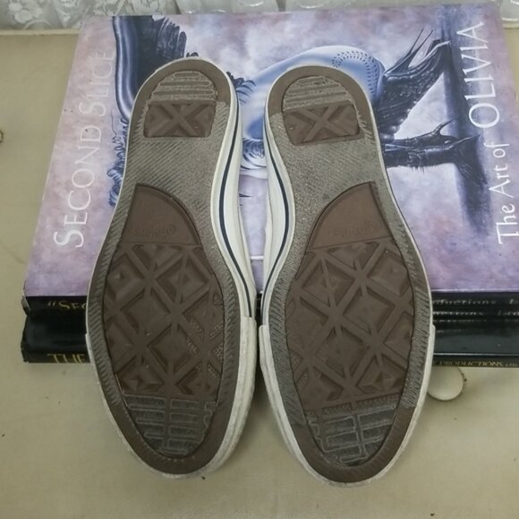 White Converse All-Star Chuck Taylor Low-top Classic Tennis Shoes Woman's Sz7 - Picture 8 of 8